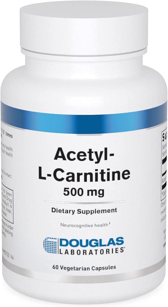 Douglas Laboratories Acetyl L-Carnitine 500 mg Ondersteunt hersen- en zenuwfunctie tijdens het normale verouderingsproces* 60 capsules