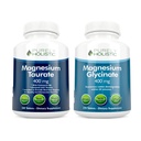Magnesium Taurate 400mg + Magnesium Glycinate 400mg - Hoge Absorptie & Hoog Biobeschikbaarheid - Vegan Bundle - 270 + 270 tabletten