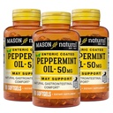 MASON Natural Peppermint Oil 50 mg Enteric Coated Supplement, 270 dagen levering van gastro-intestinale ondersteuning voor normaal werkende Bowel, Softgel Pillen