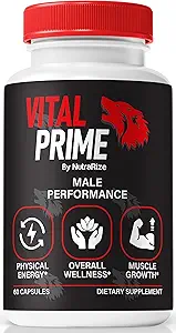 Vital Prime for Men, Official Vital Prime Original Blend, Natural Ingredients to Support Man Performance, Premium Formula for Endurance and Stamina, VitalPrime Complex Review (60 Capsules)