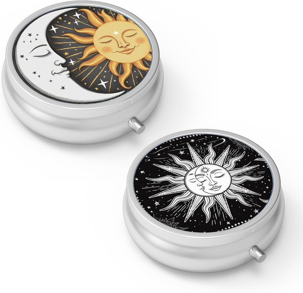 Pill Box 3 Compartiment kleine pil geval,Portable voor Pocket of Purse pil Organizer Pillencontainer houder om vitamines, medicijnen, visolie en supplementen(2PCS)