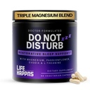 Leven Happns niet verstoren slaaphulp voor volwassenen natuurlijke supplement met L-Theanine, Magnesium, Passiebloem & Evodia fruit voor herstellende slaap Melatonine-vrij, niet Habit-Forming, 60 capsules