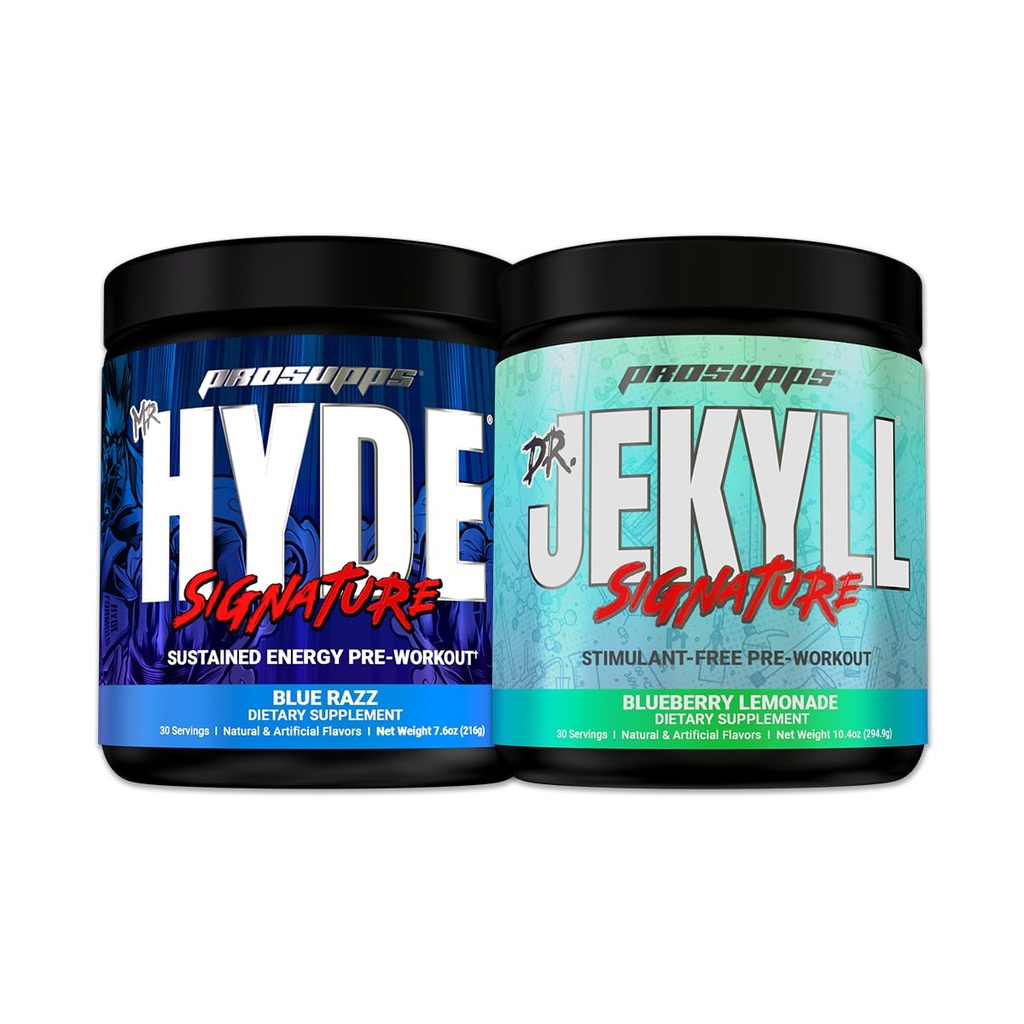 PROSUPPS Mr. Hyde® Signature Blue Razz en Dr. Jekyll® Signature Blueberry Lemonade Bundle