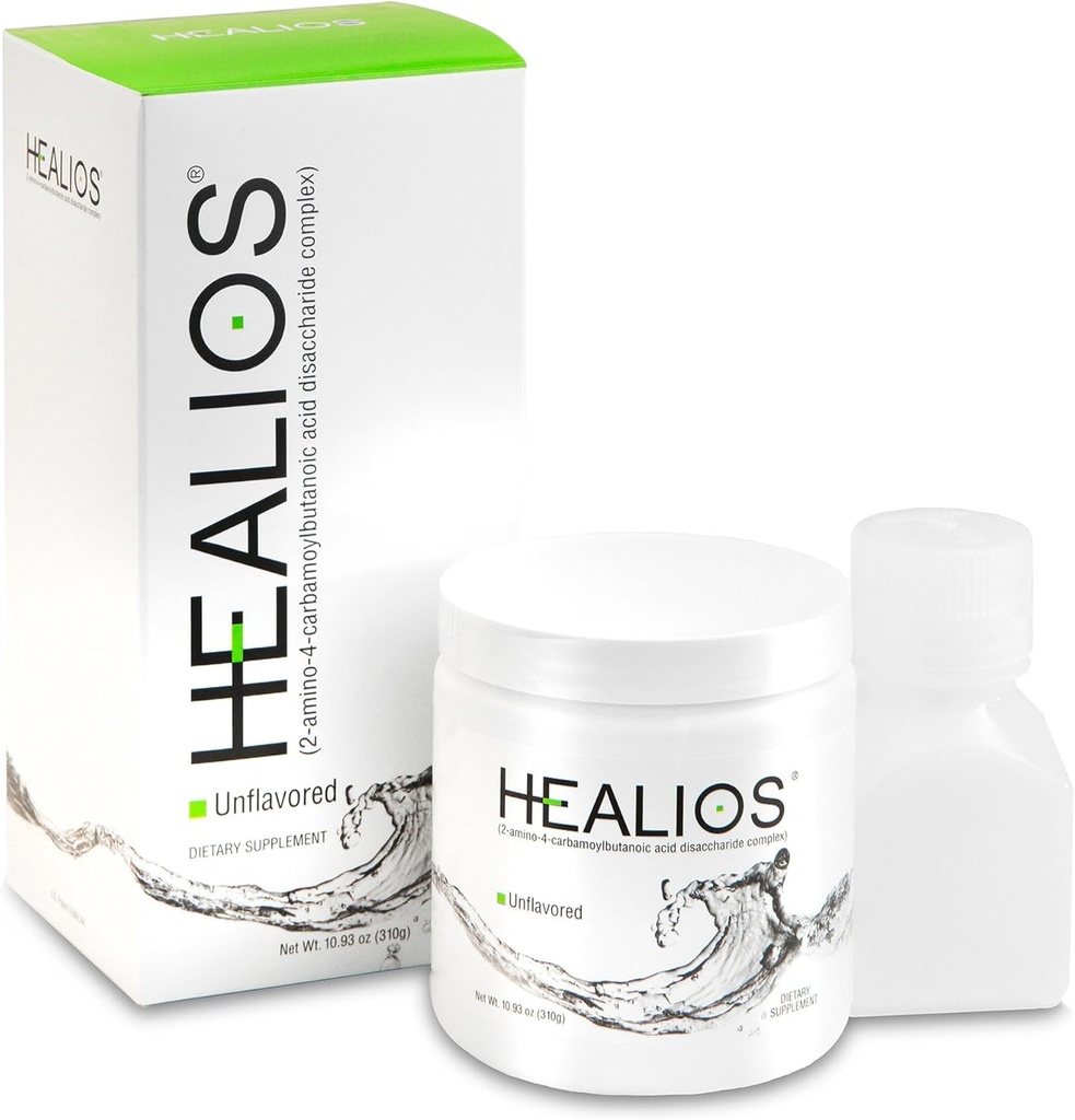 Healios Unflavored Oral Health and Dietary Supplement, Powder Form, natuurlijke bron L-Glutamine Trehalose L-Arginine, 10,93 Ounces