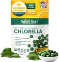 Sunlit Best USDA Organic Premium Chlorella Tablets 500 Tabs 