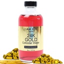 Ik ben blij: vloeibaar colloïdale goud 24k 99,99% Pure 100ppm Ruby Red Water Based Alle natuurlijke elektrolyse Grote 8oz glazen fles