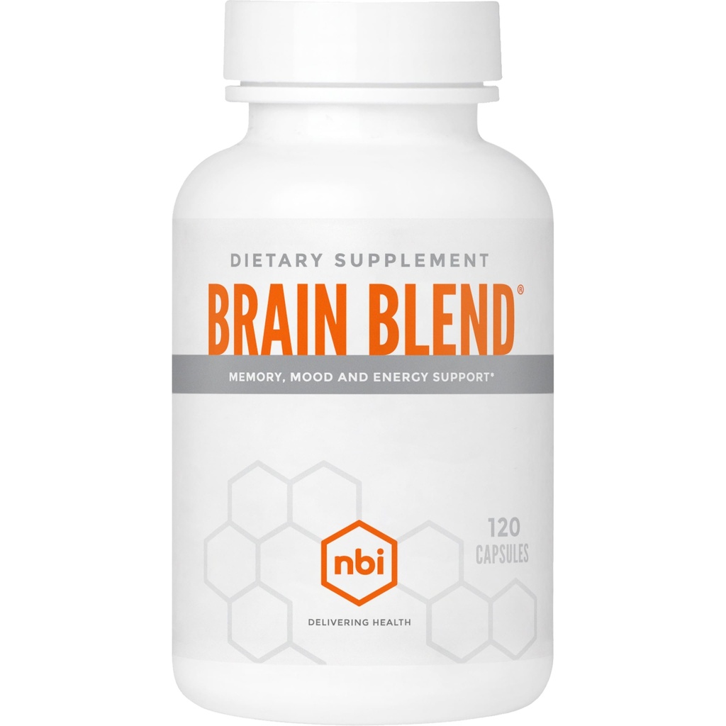 NBI Brain Blend for Memory, Focus, Concentration, Cognitive Function for Men & Women 