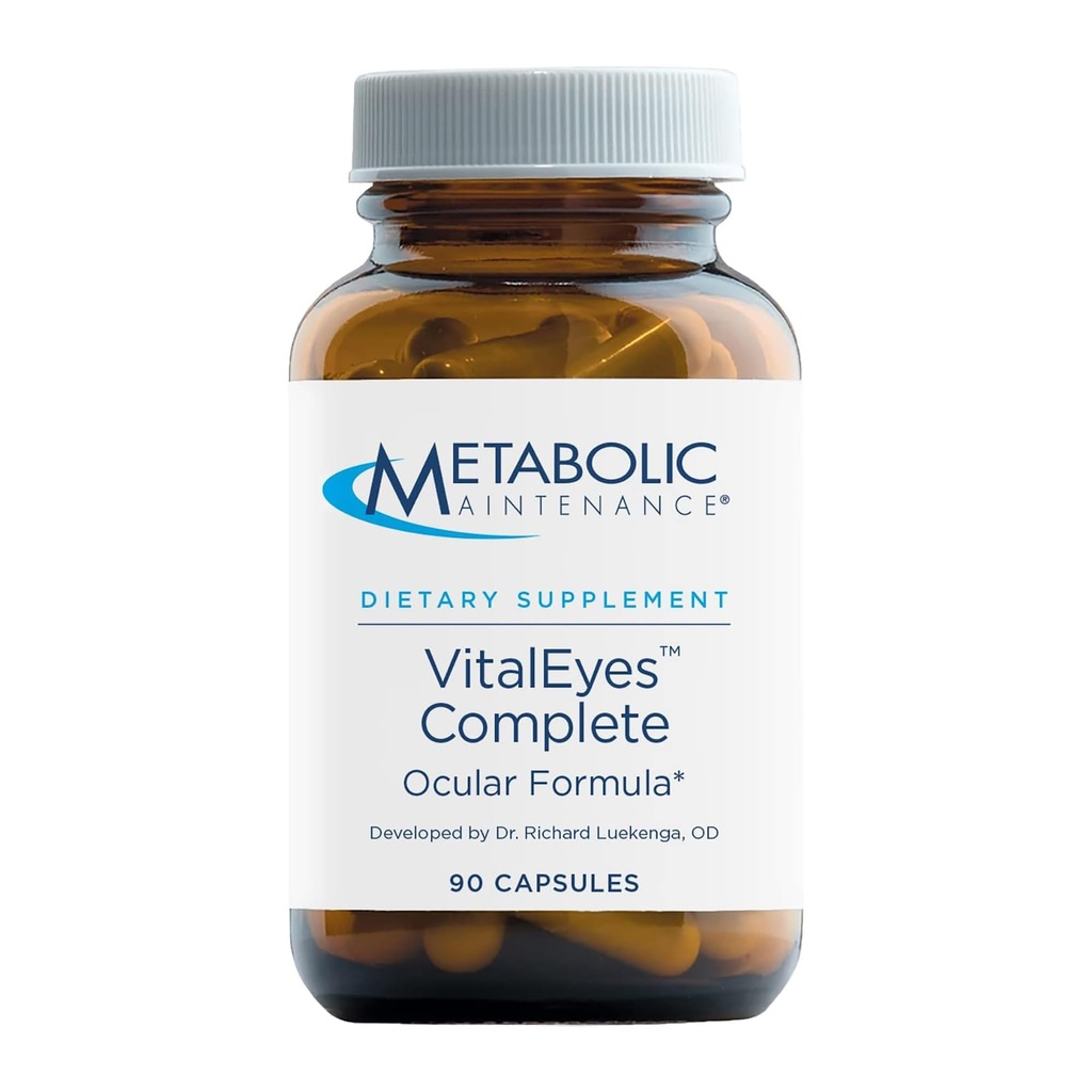 Metabolische Onderhoud Vitale Ogen Volledig - Oculaire Ondersteuning Multivitamine met Luteïne + Zeaxanthine (90 capsules)