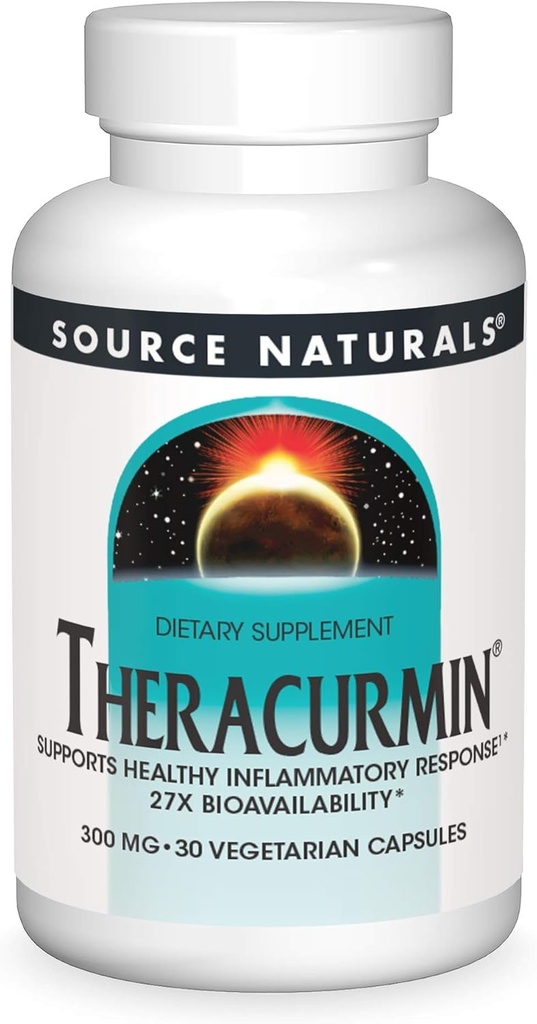 BRON NATUURLIJKE Theracurmine 300 Mg Plantaardige Capsule, 30 Tellen