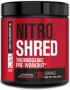 Ge Jacked Factory NITROSURGE Shred Pre Workout Supplement - Energy Booster, Instant Strength Gains, Sharp Focus, Krachtige pompen - Nitric Oxide Booster & PreWorkout Powder - 30Sv, Watermeloen