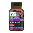 Gaia Herbs Cycle Serenity - Vrouwen Hormonal Balance Supplement - Made with Fenegriek, Saffraan, Kurkuma & Hawthorn - Free from Gluten, Dairy & Soy - 60 Vegan Capsules (60 Servers)