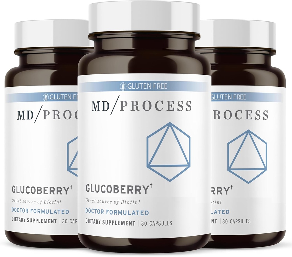 GlucoBerry Maqui Berry Extract met chroom Picolinaat voor de gezondheid van het bloed Ondersteuning - met Biotine en Gymnema Sylvestre - Doctor Geformuleerd - 30 Capsules, 3 Pack