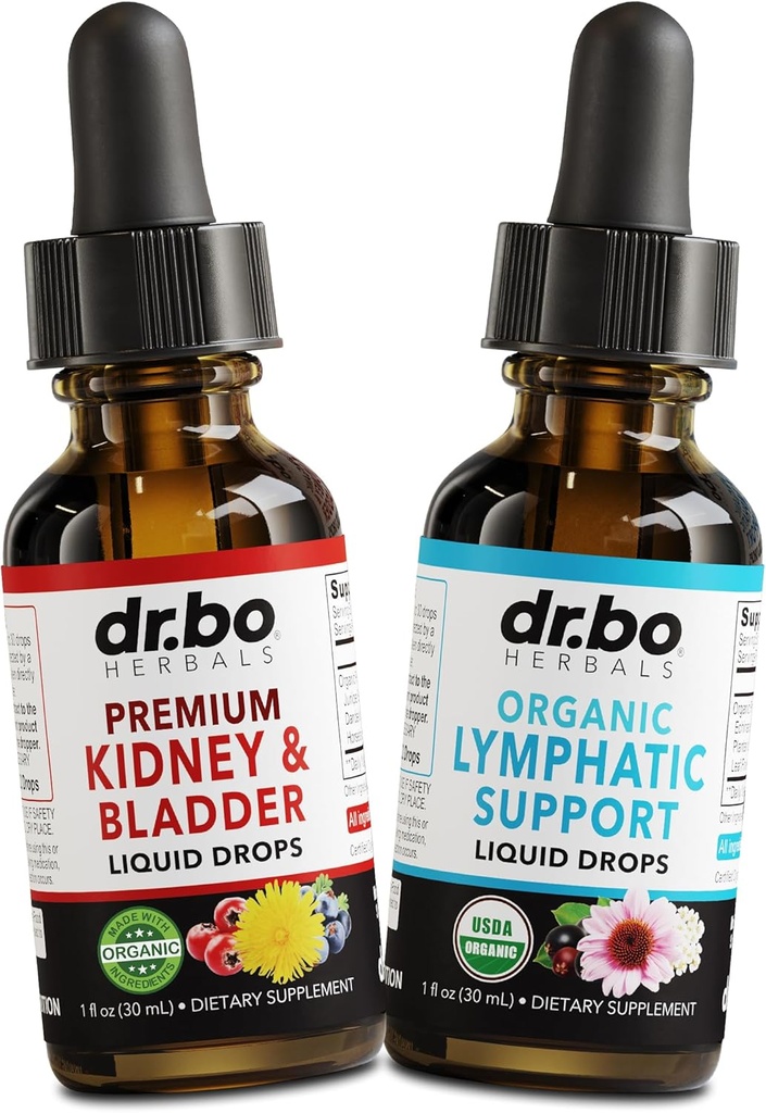 Nierblaas & Lymfatische Drainage Supplementen Drops - Biologische Nierblaas Supplementen Drops & Lymfatische Ondersteuning Liquid Cleanse - Renale Reiniging Detox Urinaire Tract Lymf Systeem