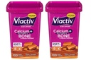 Viactiv Max Formule Calcium + Vitamine D3 Supplement voor Bone Health, Rich Caramel, 100 Zachte Kauwen - 2 Pack