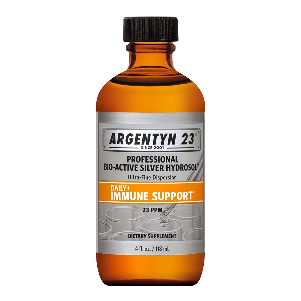 Argentyn 23 Professionele Immuunondersteuning - Colloïdaal Silver, Bio-Active Silver Hydrosol, 23 ppm, Liquid Twist Top, 4 Fl Oz (118 ml)