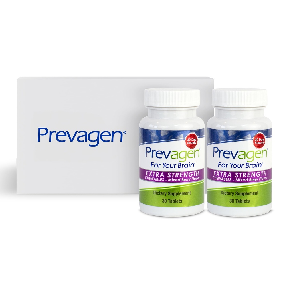 Prevagen Extra sterkte gemengde Berry Kauwtabletten - 60 tabletten (2 maanden voorraad) 