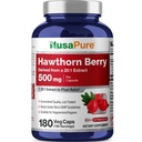 NusaPure Hawthorn Berry 20:1 Extract, 500 mg Equivalent aan 10.000 mg 180 Veg Caps, Geschikt voor vegetariërs, veganist, niet-GMO Dieetsupplement