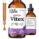 Wild & Organic Vitex Tinctuur - Vitex Chasteberry Supplement for Women - Liquid Chaste Tree Berry Extract for Good Mood - Vegan, Sugar & Alcoholvrije Herb Drops - 4 fl oz