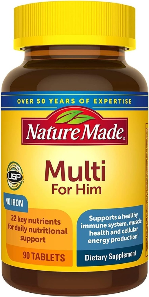 Natuur gemaakt Multi voor Hem 90 tabletten (verpakking van 4)