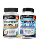 BioSchwartz 15 dagen reiniging voor Colon en Gut Health Plus Cold Pressed MCT Coconut Oil Capsules (2 maand levering)