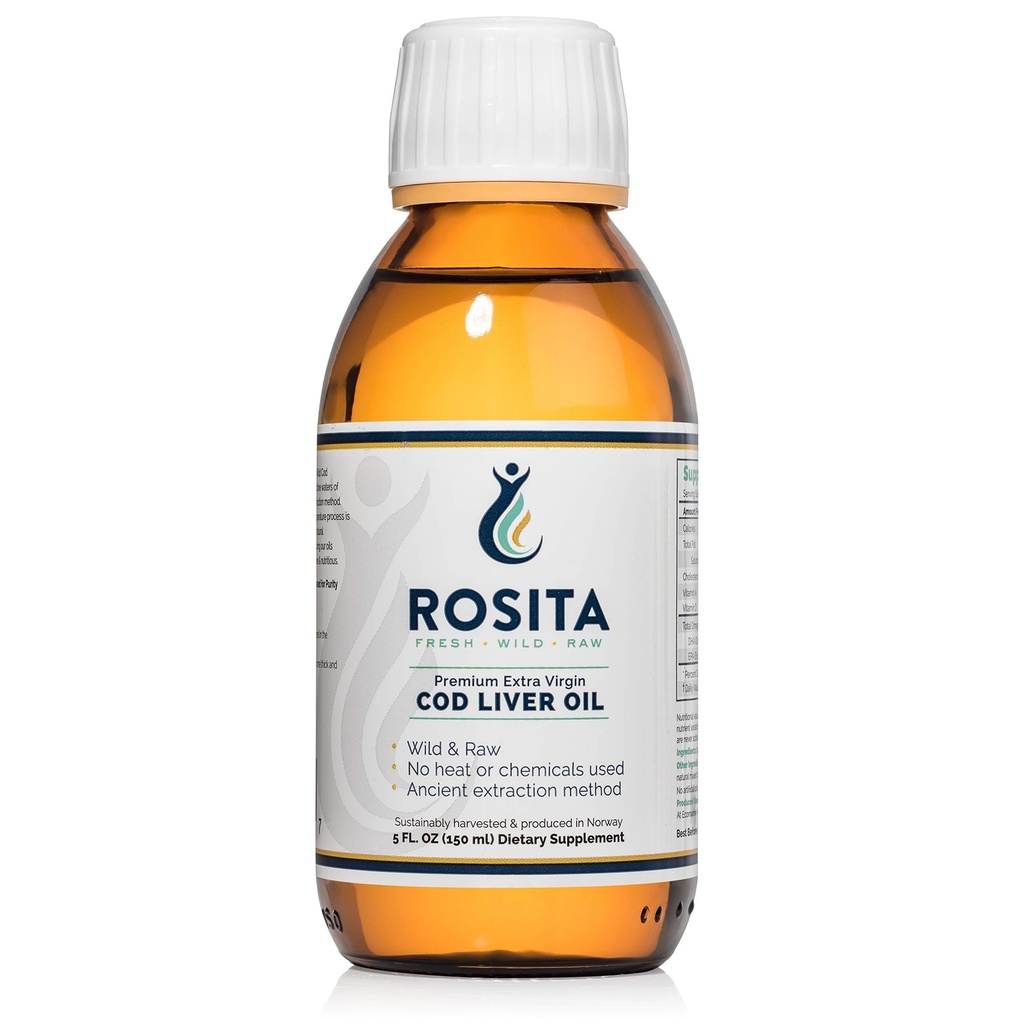 Rosita extra Virgin kabeljauw leverolie vloeibaar