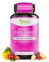 Pure by Nature One-Daily Multivitamine voor vrouwen, Immune Support Supplement met non-GMO Ingrediënt, vitamine & mineralen voor energie, 60 Veggie Capsules
