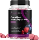 Suikervrij Creatine Monohydraat Gummies - Vegan Creatine Gummies voor vrouwen & mannen met 3000 mg per 3 Creatine Kauwt Ondersteunt Energie & Recovery - Glutenvrij & niet-GMO - Wild Berry Flavor 90ct