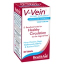 HealthAid V-Vein, gunstige voedingsstoffen voor gezonde circulatie voor benen en voeten, 60ct, eenmaal daags, Bevat Ginkgo, druivenzaad, vitamine C en bosbessen, veganist