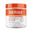 The Genius Brand Genius Consciousness - All-in-One Brain Health Supplement for Clarity - Supports Concentration, Creative Thinking, Energy & Memory - Powered by Nootropics - 15 Servings - Snow Cone