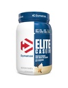 Dymatiseren Elite Caseïne Proteïnepoeder, langzaam absorberen met spieropbouw Aminozuren, 100% Micellar Casein, 25g Proteïne, 5.4g BCAA's & 2.3g Leucine, helpt bij het herstel van de nacht, gladde Vanille, 2 pond