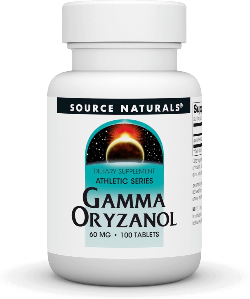 Bron Naturals Gamma Oryzanol 60 mg - Athletic Series Dieetsupplement - 100 tabletten