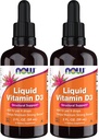 NOW Supplementen, vloeibare vitamine D-3, sterke botten*, structurele ondersteuning*, 2-Ounce (verpakking van 2)