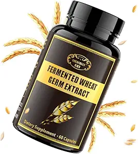1000 mg Spermidine Supplementen Gefermenteerd Tarwekiemextract Capsule met 10MG Hogere Spermidine & Zink voor Antioxidant, Celvernieuwing, Immuunsysteem en Verhoogt Energie 60 Capsules (1 Fles)
