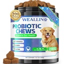 200 PCS Probiotica voor honden - Honden Probiotische Kauwen voor Gut Health, Digestieve Ondersteuning & Itchy Huidverlossing Dieren Diarree Gasbehandeling - Probiotica, Digestieve Enzymen, Prebiotica, Pompoen