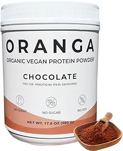 Organic Plant-Based - Rice, Pea, Pumpkin Seed Protein Powder - Chocolate - with Digestive Enzymes, No Additives, Dairy-Free, Soy-Free, Keto-Friendly, Gluten-Free, Non-GMO - 17 Servings (442g)