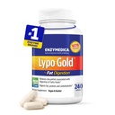 Enzymedica Lypo Gold, hoge potentie Lipase Digestieve enzymen voor vetdigestie, Ondersteunt Occasional Bloating Relief & Digestieve Gezondheid, Keto-Friendly, Vegan, 240 Capsules