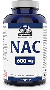 Summit Supplementen - NAC Supplement 600mg, Nac n-Acetylcysteïne, Ondersteunt Antioxidant Glutathion Niveaus, Immuun Systeem Ondersteuning, Lever Ondersteuning - Product van Canada - 150 Capsules