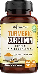 Kurkuma Curcumine Complex met Piperine, 100% puur - 120 capsules