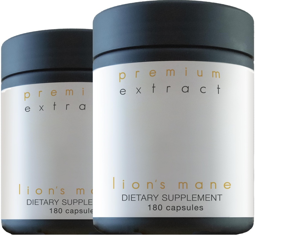 Leeuwen Mane Biologische Paddestoel Extract Oriveda 2-pack - Fruiting Body 180 v-caps, Mycelium 120 v-caps Ondersteunt Het brein en zenuwstelsel