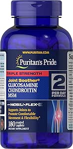 Puritan's Pride Glucosamine Chondroitin MSM tabletten, 2 per dag Formule