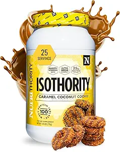 Nutrithority Isothority Whey Protein Isolate, Churro, 2 lb - Ultra absorbeerbare vertakte keten Aminozuren (BCAA) Poeder met 25g proteïne per portie, lage Carb - Build Muscle & Accelerate Recovery