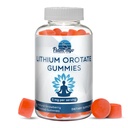 Lithium Orotate Gummies 5mg per portie - Derde Getest, Plant Based. Veranderen naar Lithium Drops of Pillen. Trace Mineral for Mood Support- Aardbei Flavored Lithium Supplements- 60 Tellen