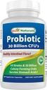 Best Naturals Probiotic 10 Strains & 30 Miljard CFU Intestinal Flora, 60 Veggie Capsules (60 Tellen (pakket 1))