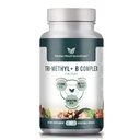 Tri-methyl+B Complex Gemethyleerde B Vitaminen - Full Spectrum Methyl B Complex Vitamine Supplement voor MTHFR Ondersteuning met actieve vormen van B12 Methylcobalamine, Adenosylcobalamine en Methylfolaat