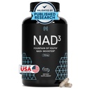 HPN NAD3 Clinical NAD+ Booster, Cellular Health & Natural Energy - NAD Supplement for Healthy Aging, Metabolic Support, NRF2 & Longevity, Nicotinamide Riboside & NMN Alternative, 240ct, 120-Day Supply