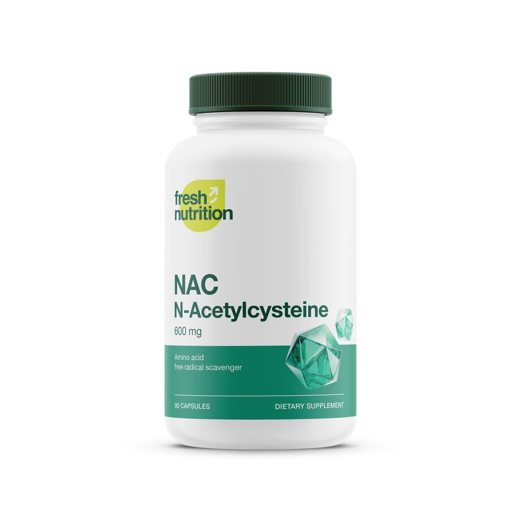 NAC Supplement - N Acetyl Cysteine - High Dosage 600mg - Amino Acids - Vegan Friendly - Pure NAC Powder - 90 Capsules
