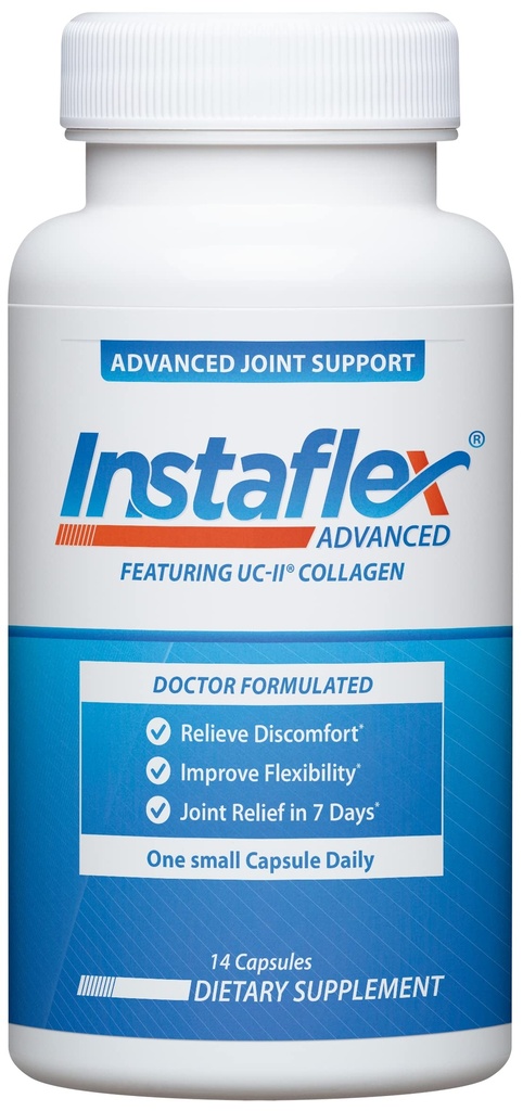 Instaflex Advanced Joint Support - Doctor Formulated Joint Relief Supplement, met Collageen & 5 Andere Joint Discomfort Fighting Ingredients - 14 Tellen