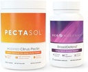 EcoNugenics bevordert borstgezondheid en Cellulaire ondersteuning - borstafweer 30 capsules + PectaSol-C Modified Citrus pectine 454 Gram bundel