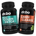 Colon Candi Cleanse Detox Support - Anti Overgroei & 15 dagen Intestinal Cleanse Pills & Probiotic - Balance Control & Snelwerkende natuurlijke Laxative voor Constipatie Relief - Bowel Movement Gut Health