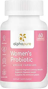 Women's Probiotics 60 Veggie Capsules with Prebiotics - 50 Billion CFUs, 14 Strains for Digestive Health - Cranberry and D-Mannose for Urinary Tract Health - Once Daily